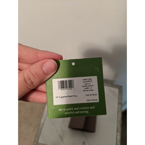 Kate Spade Wallet Beige for iPhone 6 NWT Zippered ID Slot Pockets NEW - Picture 4 of 9